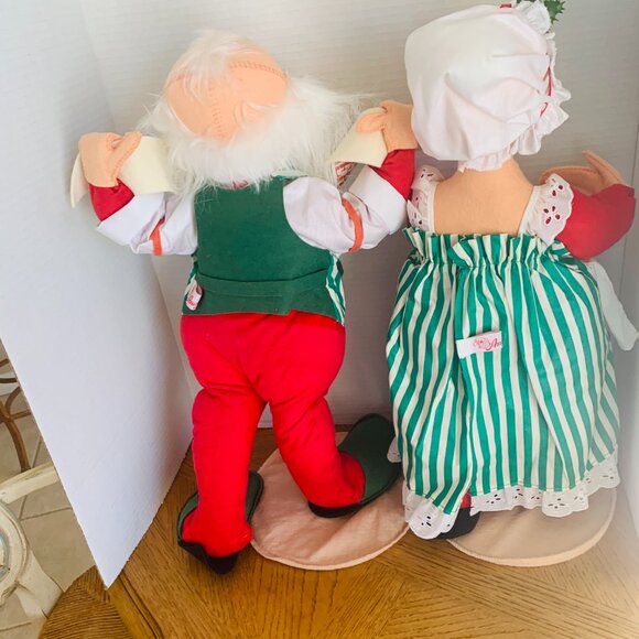 ANNALEE Mrs Claus Mr Santa Claus Merry Christmas 18” 1993 vntg Dolls - Picture 9 of 13